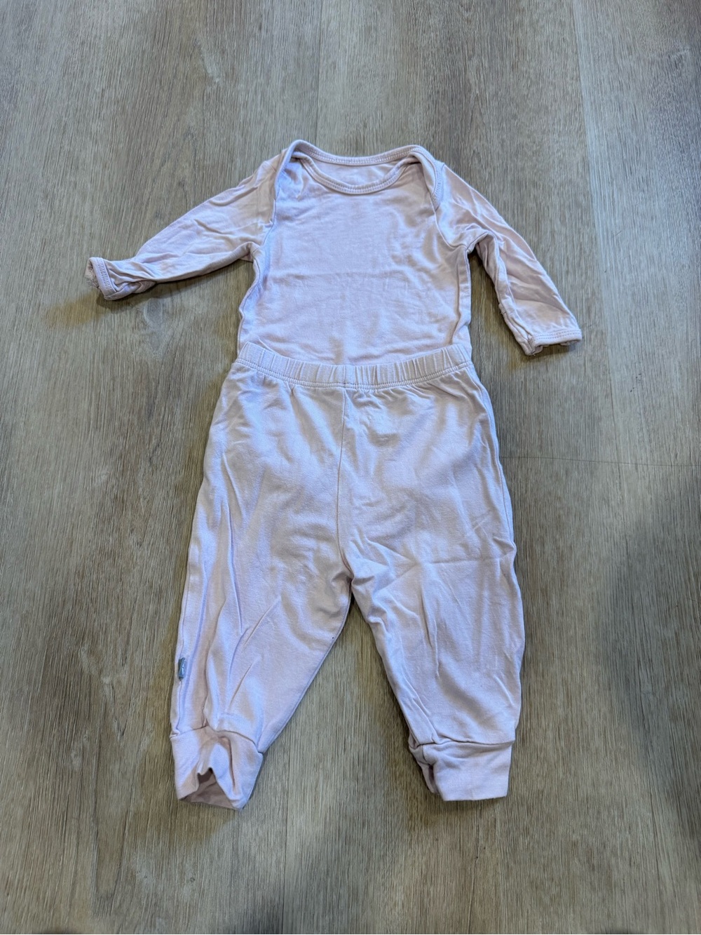 Kyte BABY Bamboo Light Pink Long-Sleeve One-Piece Set 0-3 Month